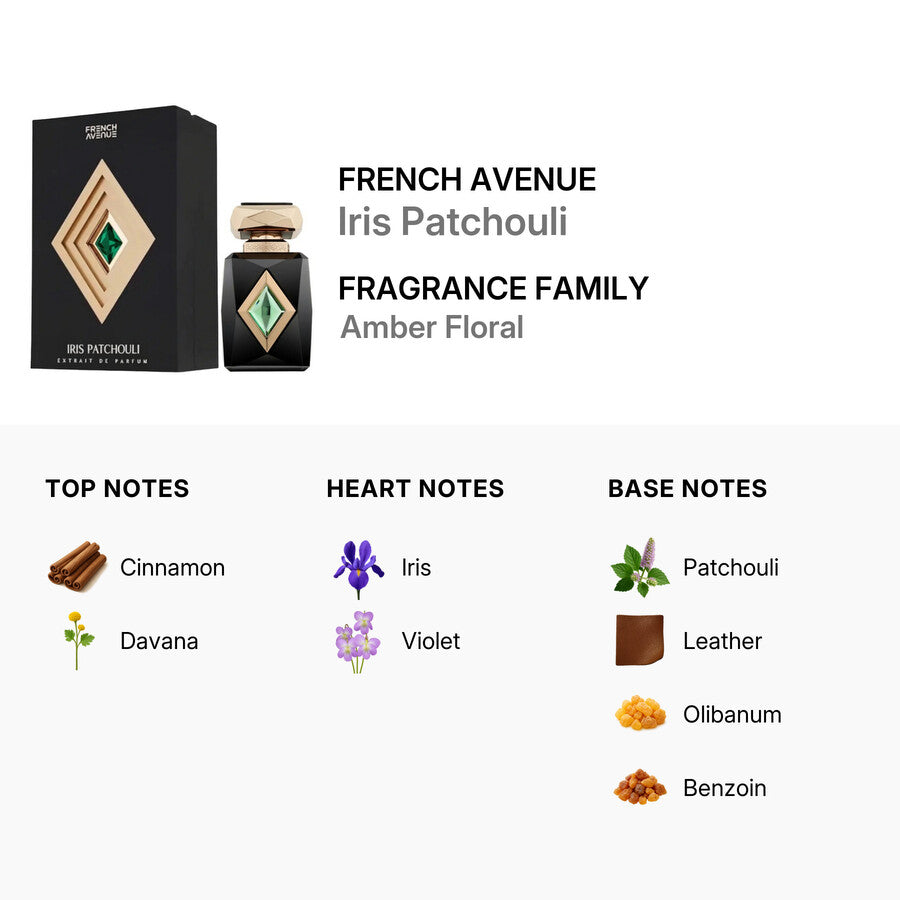 Profumo French Avenue Iris Patchouli ExDP 80ml - Unisex