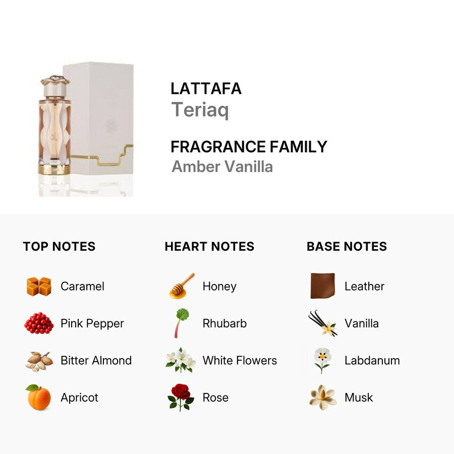 Profumo Lattafa Teriaq EDP 100ml - Unisex